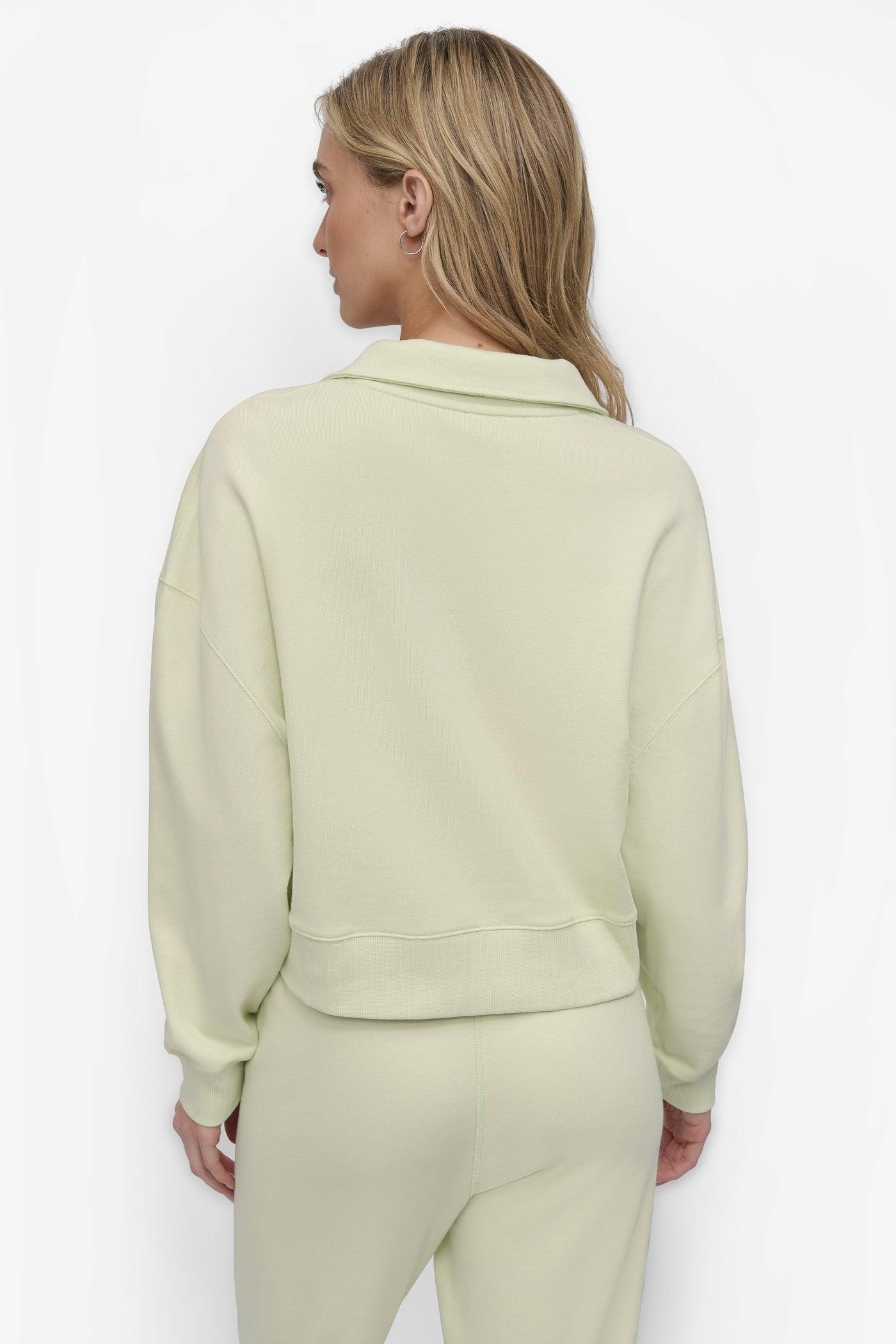 CROPPED VARSITY LOGO POLO SWEATSHIRT Product Image