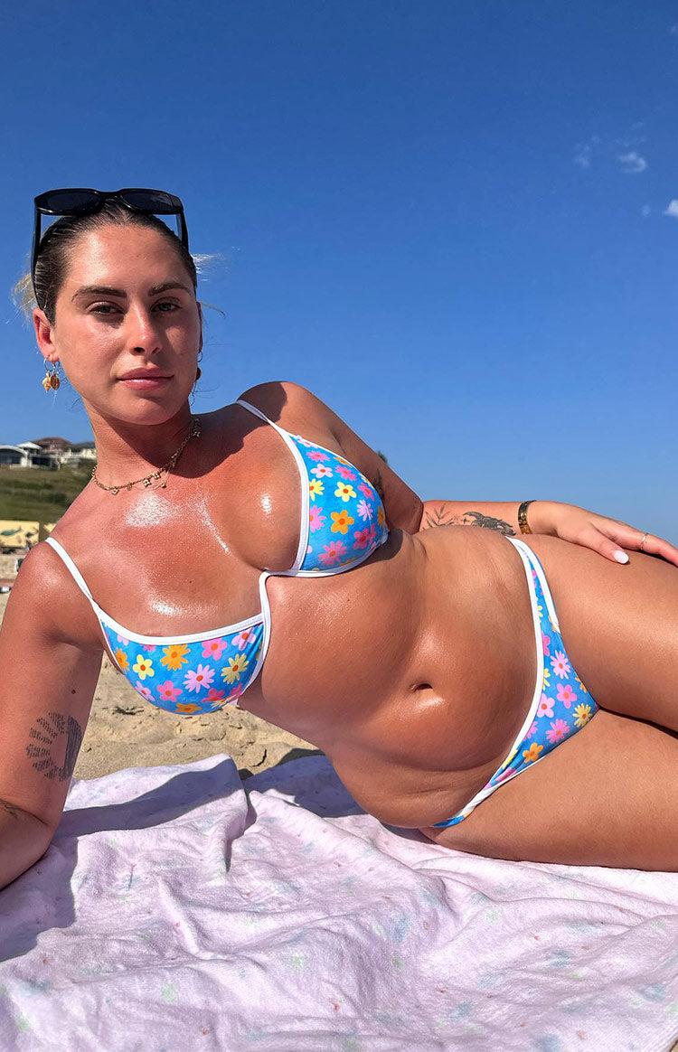 9.0 Swim Montego Multi Floral Blue Underwire Bikini Top Baby Product Image