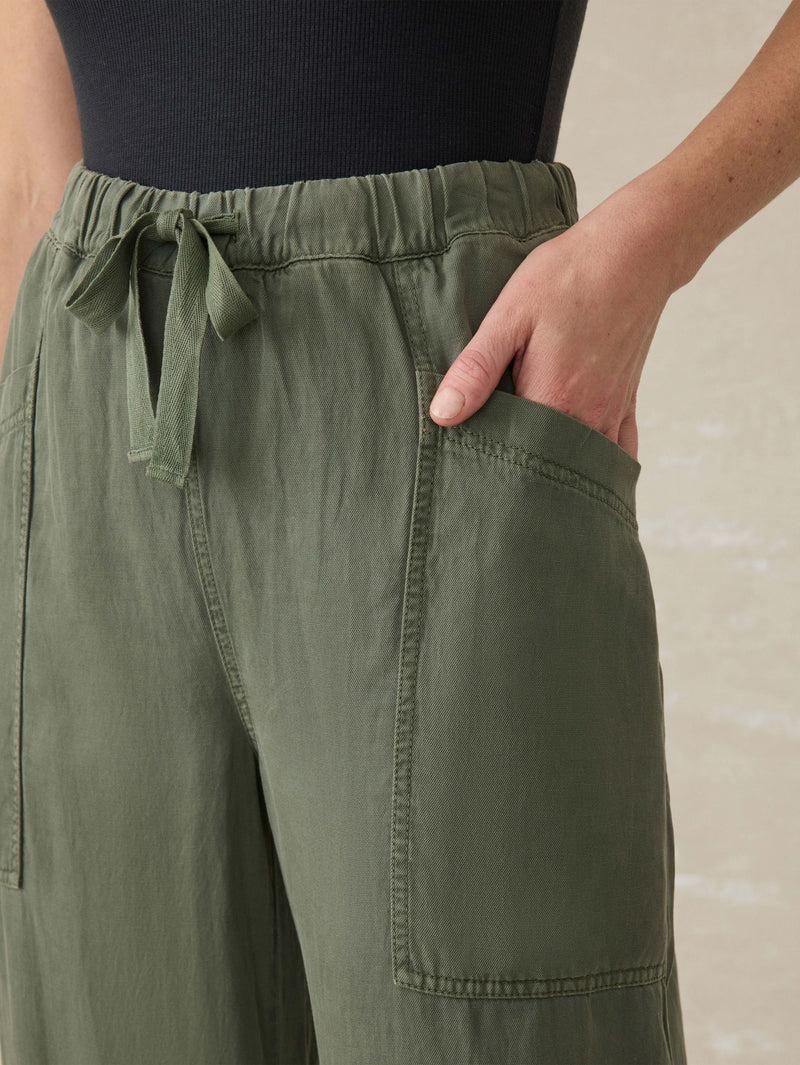 Topanga Drape Pant - Thyme Product Image