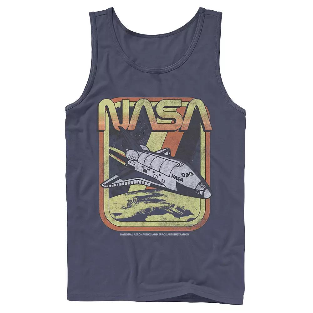 Men's NASA Retro Rocket Poster Graphic Tank Top,  Product Image