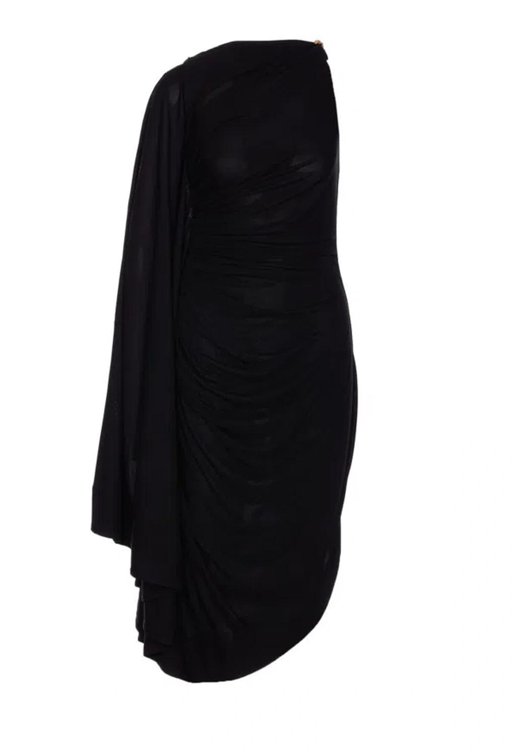BOTTEGA VENETA Draped Dress In Black Product Image