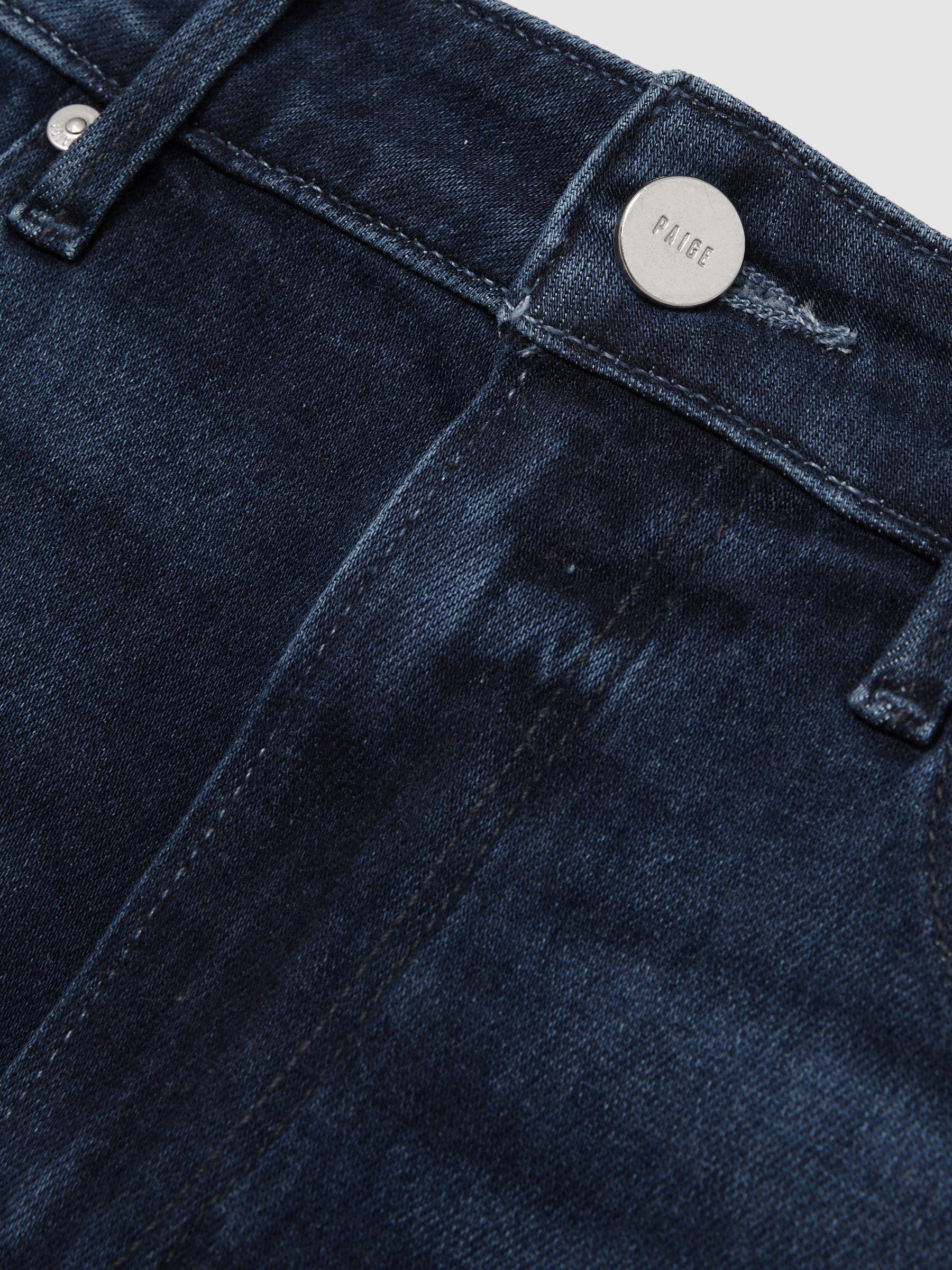 Paige 32” Wide-Leg Jeans in Navy Blue Product Image