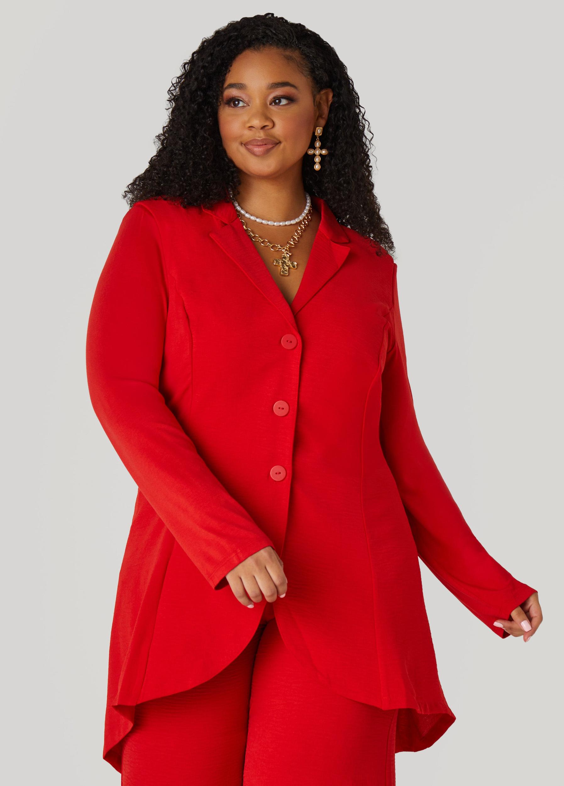Plus Size Textured Straight Leg Pants Ashley Stewart Product Image
