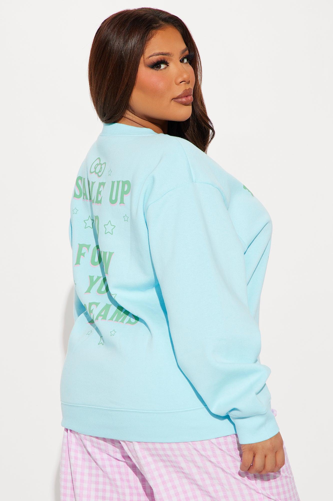 Saddle Up Hello Kitty Sweatshirt - Light Blue Product Image