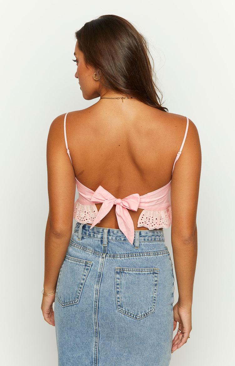 Sandi Pink Crop Top Product Image
