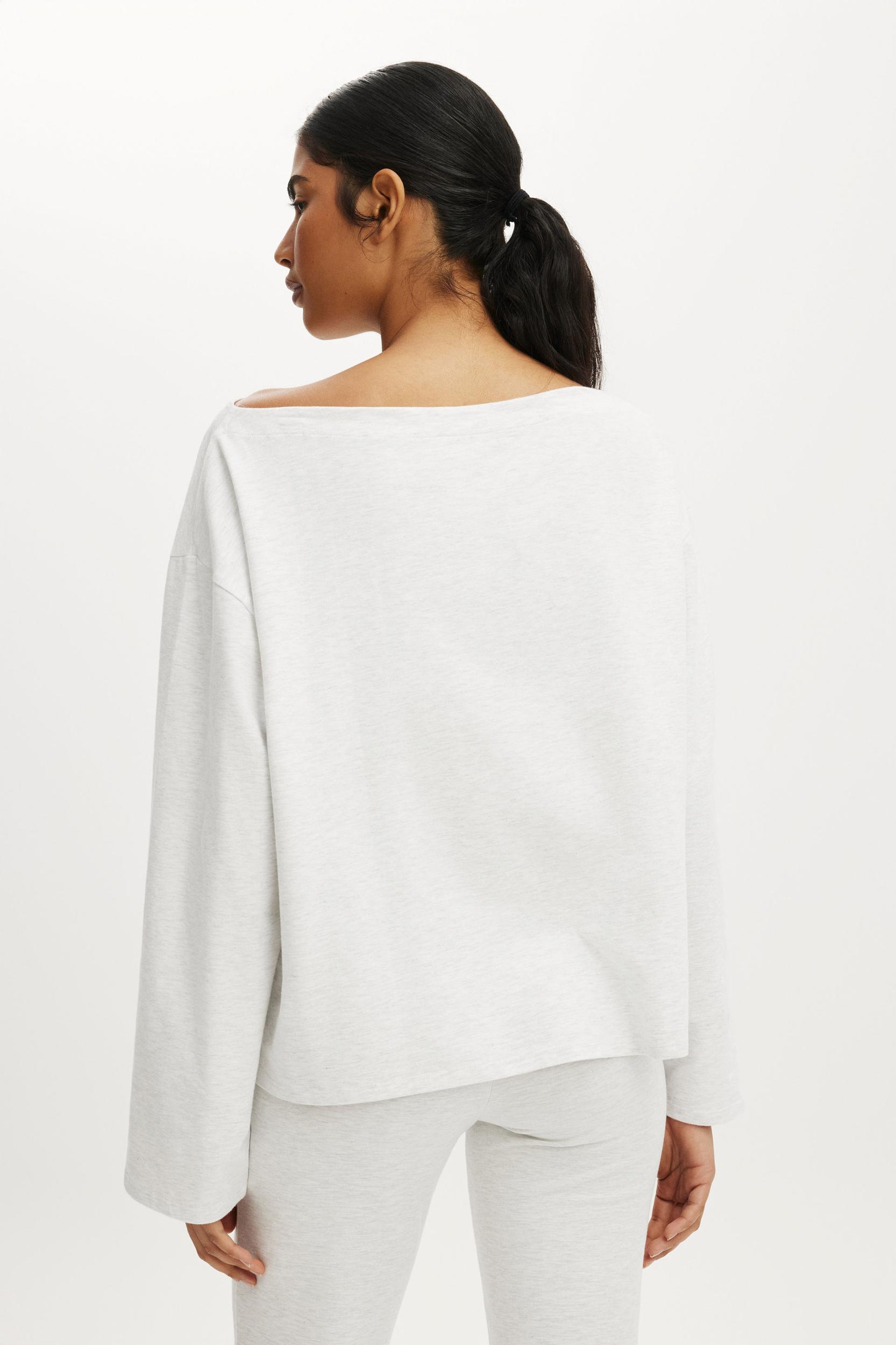 Dreamy Soft Boat Neck Long Sleeve Product Image