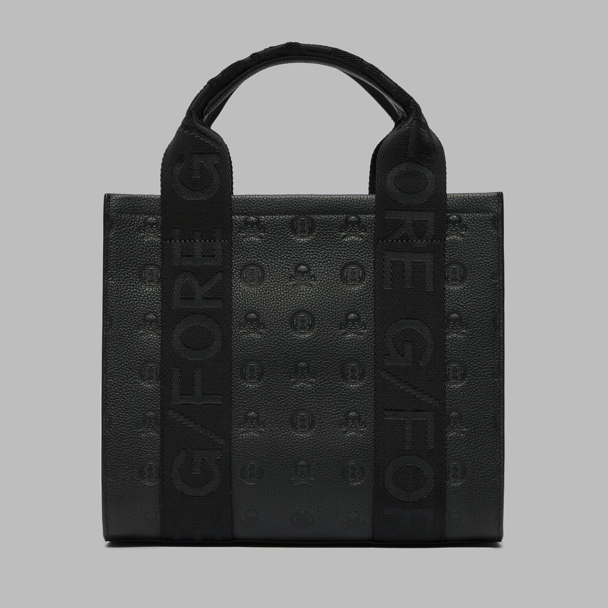 CIRCLE G'S EMBOSSED LEATHER SQUARE BAG Product Image