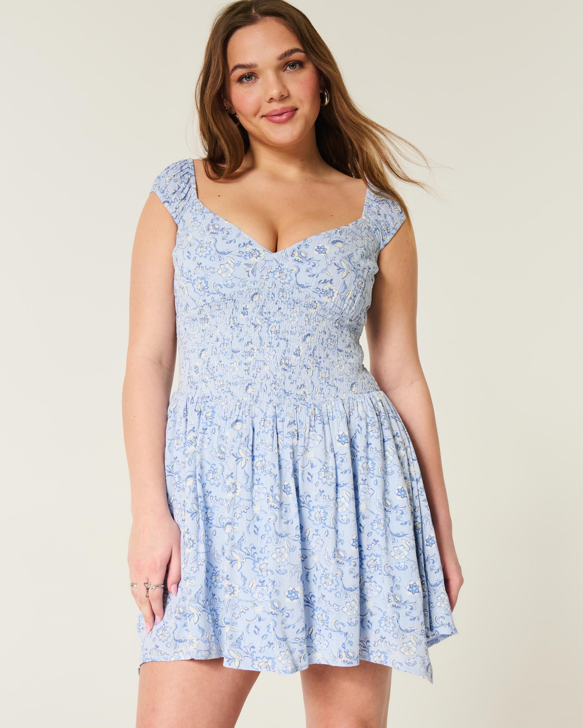 Off-the-Shoulder Asymmetrical Hem Mini Dress Product Image