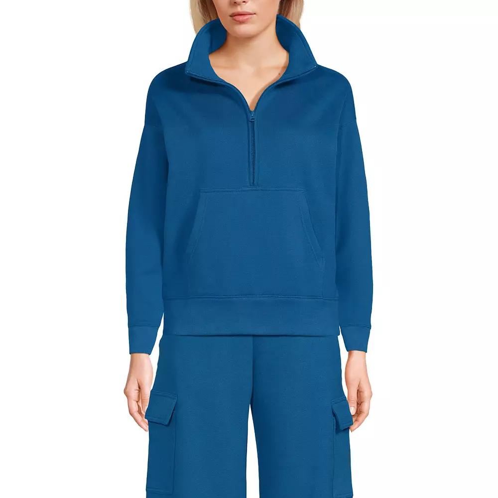 Women's Lands' End Modern Fit Half-Zip Sweatshirt,  Product Image