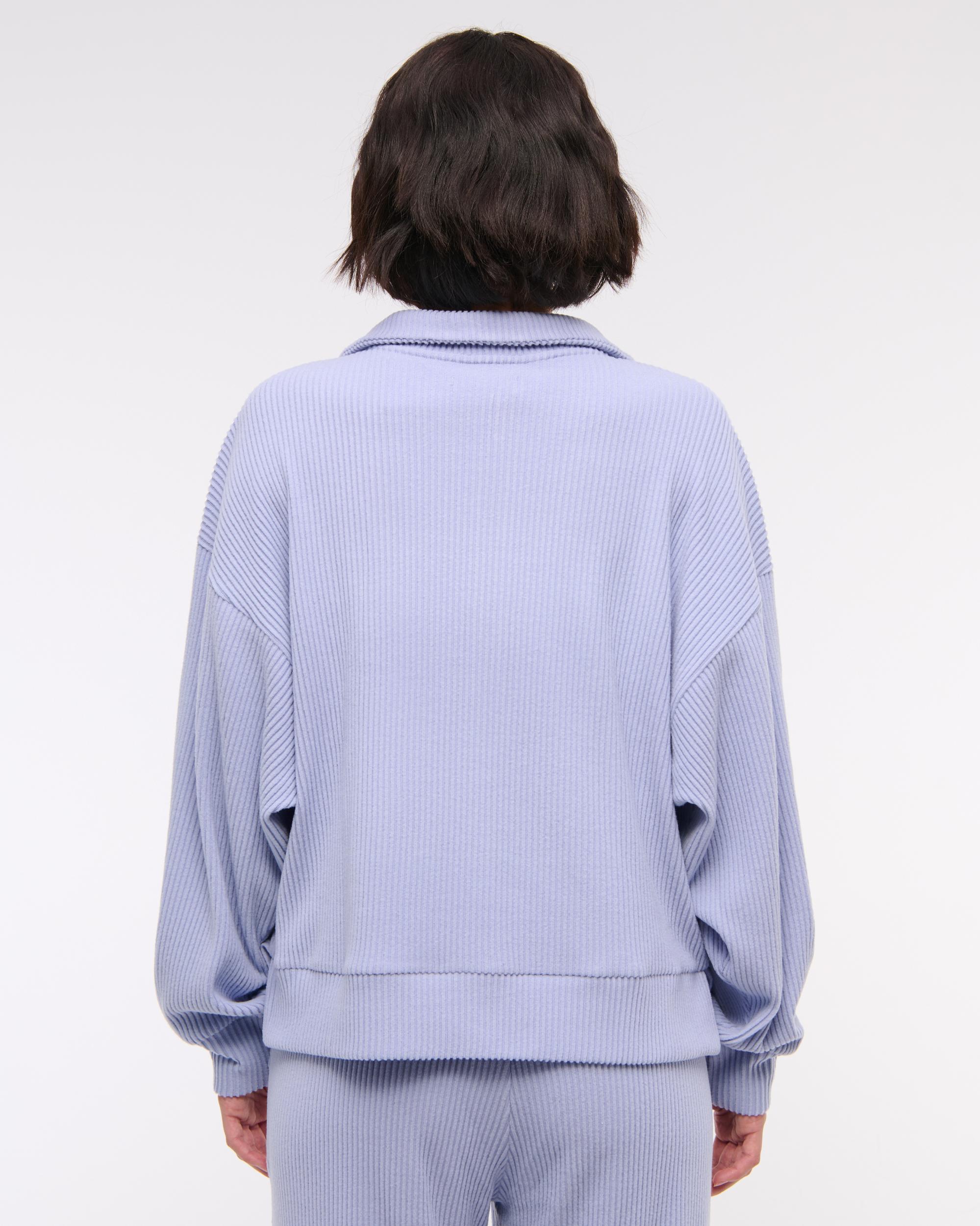 Lounge Brushed Rib Half-Zip Product Image