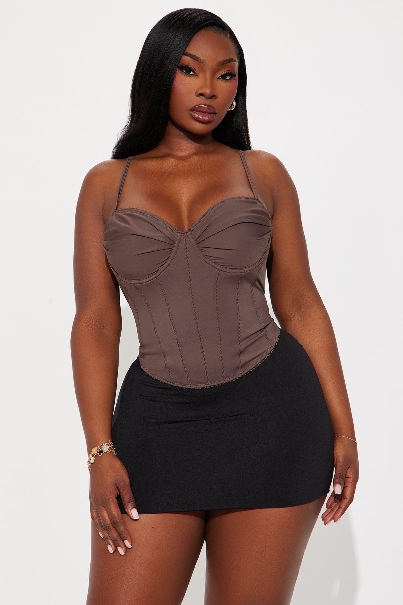 Fox Corset Top - Brown Female Product Image