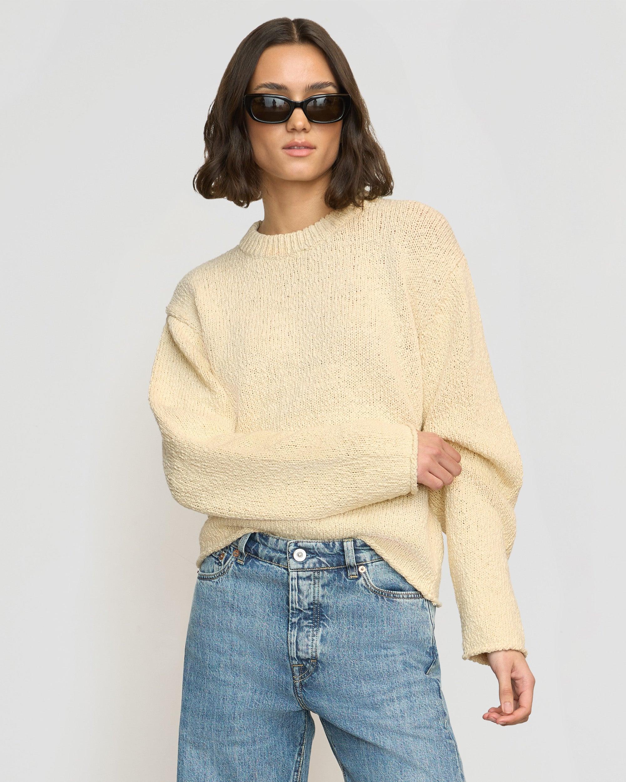 Sonya Textured Organic Cotton Sweater Product Image