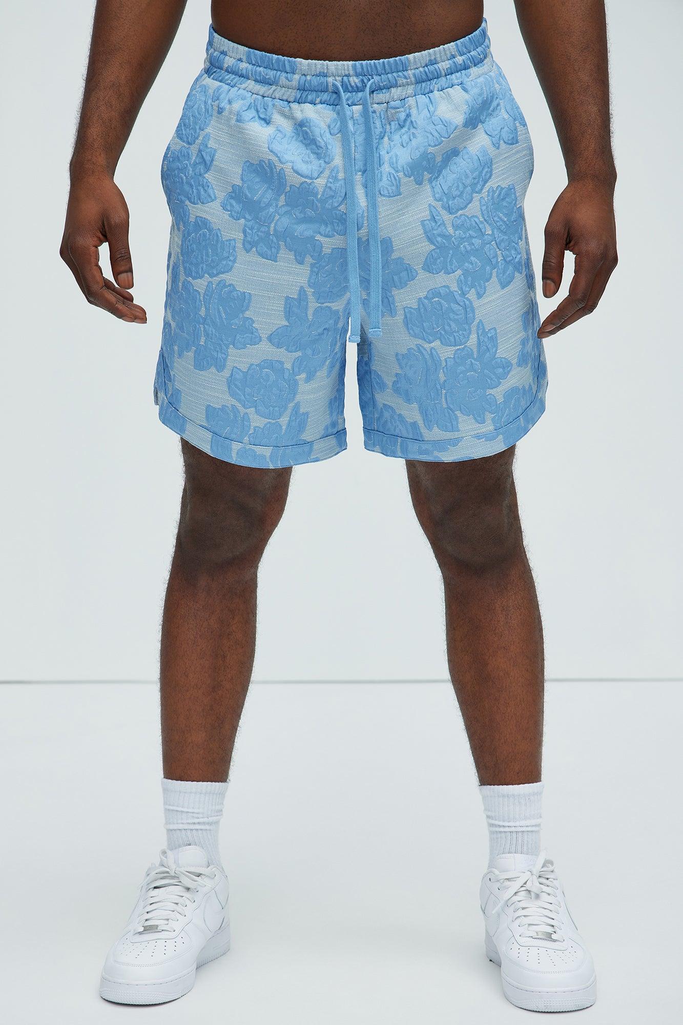 Bartlett Jacquard Shorts - Blue/combo Product Image