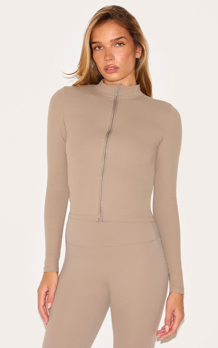 Deep Taupe Sculpt Jacket Product Image