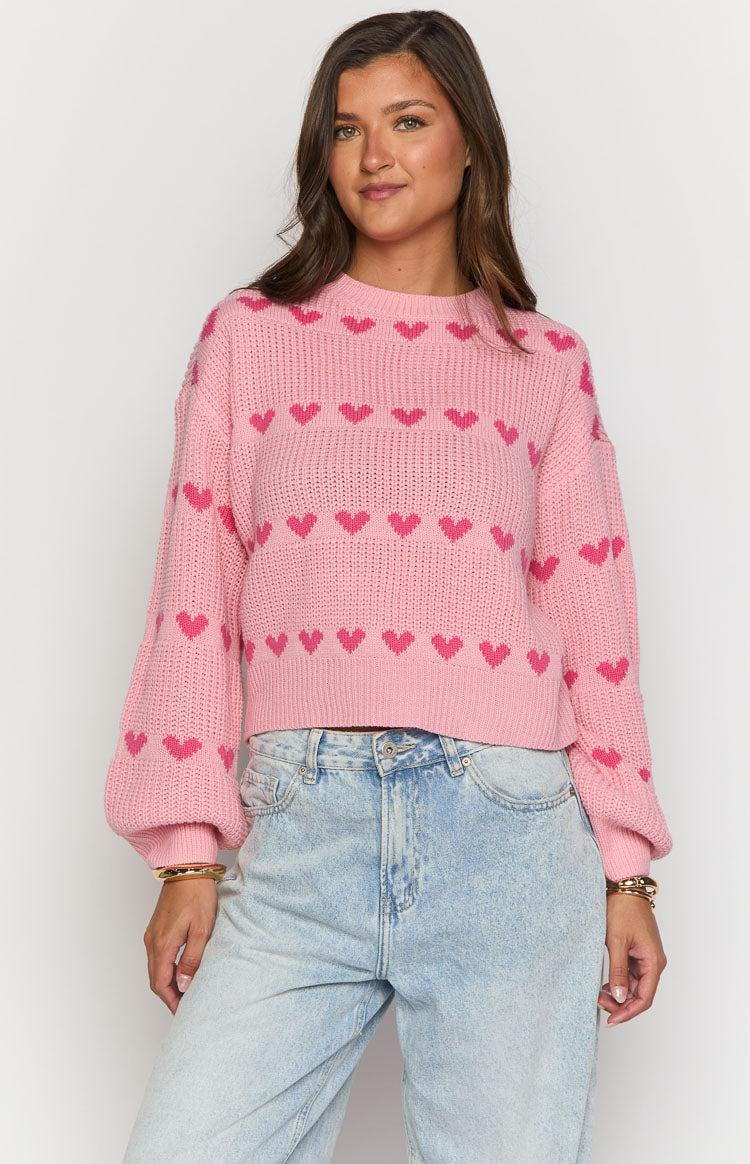 Lovey Pink Heart Stripe Jumper Baby Product Image