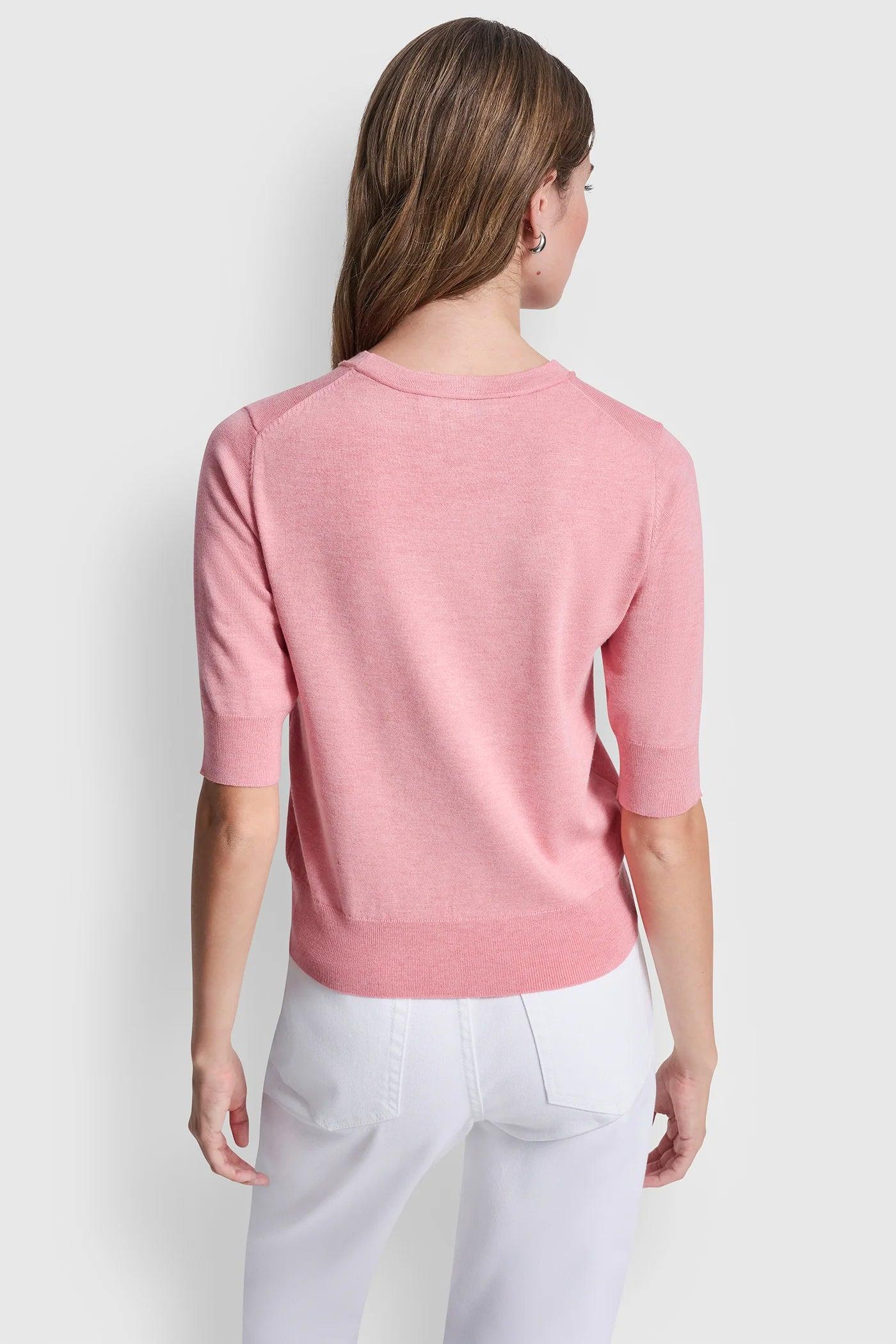 ELBOW SLEEVE CREW NECK SWEATER Product Image