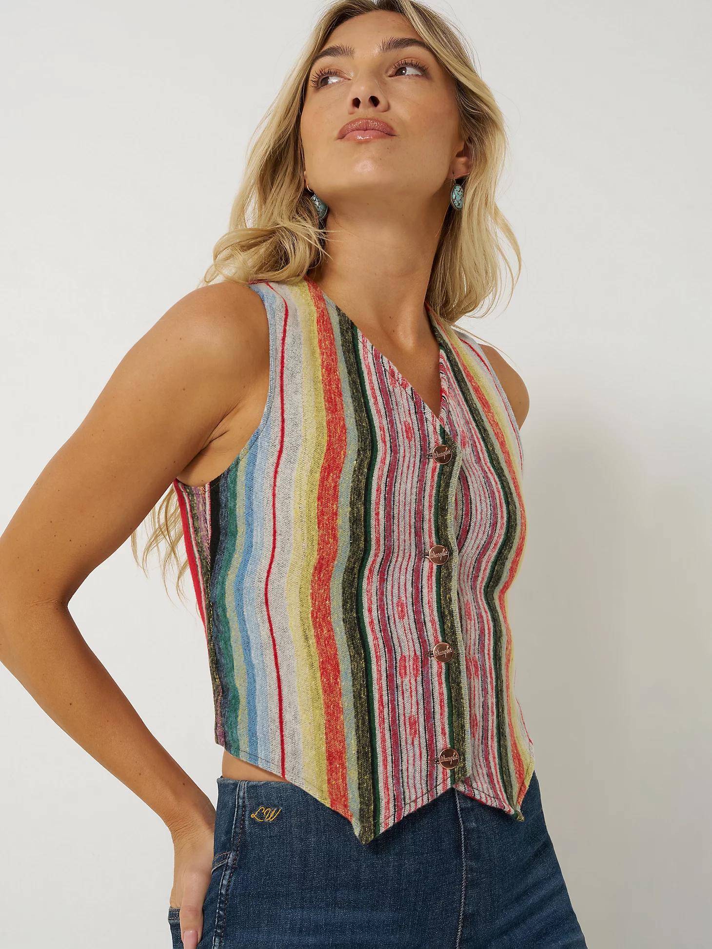 Wrangler x Lainey Wilson Rodeo Ben Jacquard Vest | Women's JACKETS & OUTERWEAR | Wrangler® Product Image