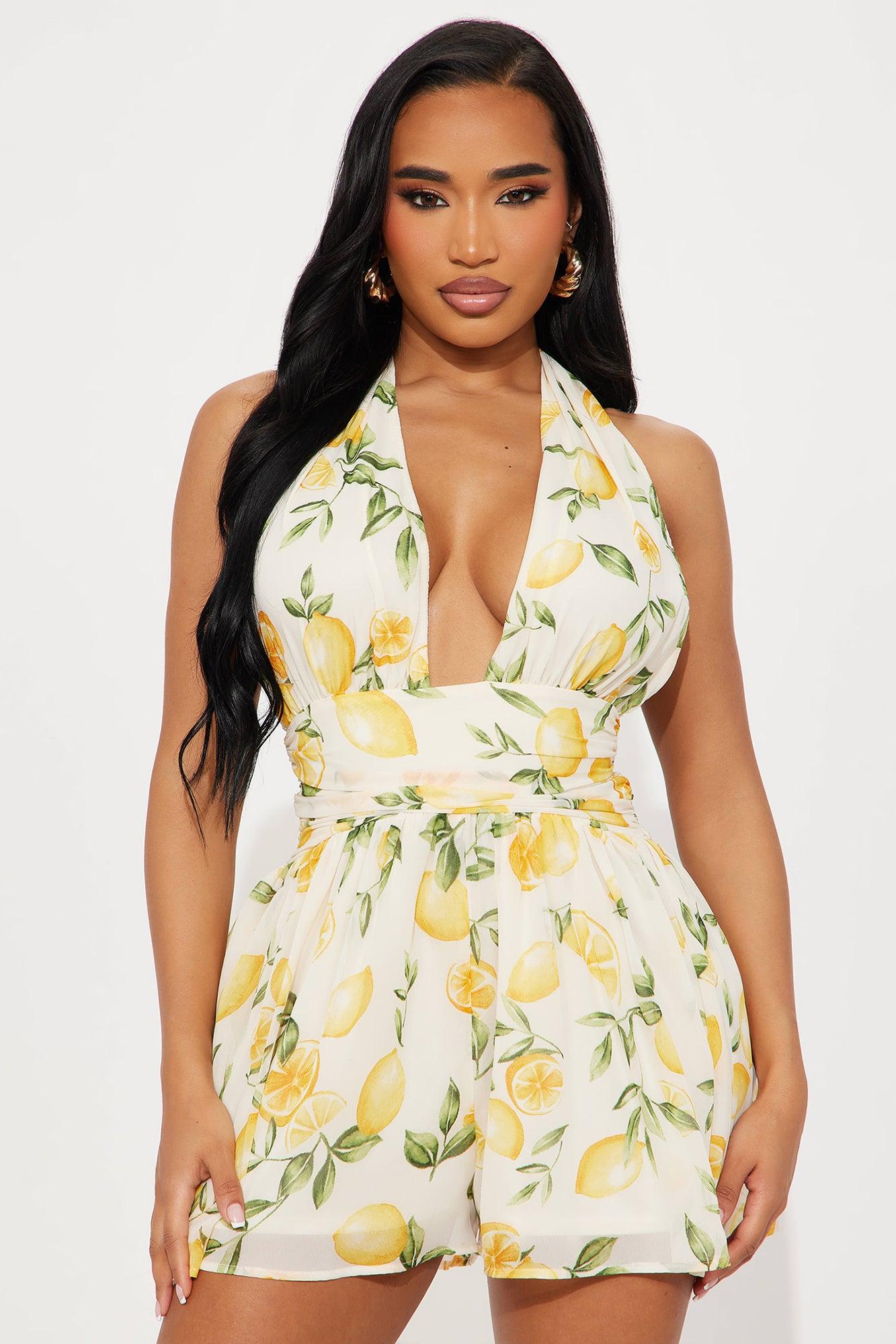 Positano Dreams Romper - Yellow/combo Product Image