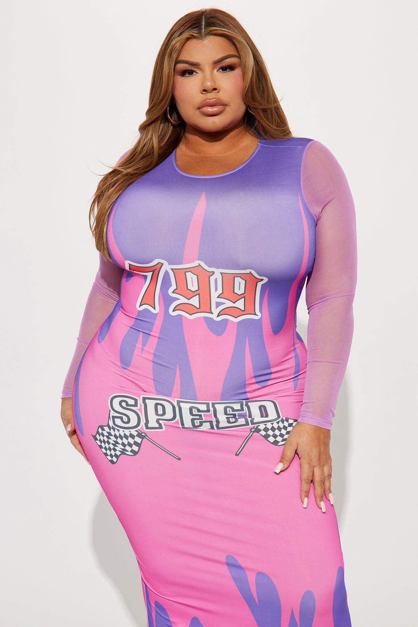 Fast And Fiery Maxi Dress - Purple Product Image