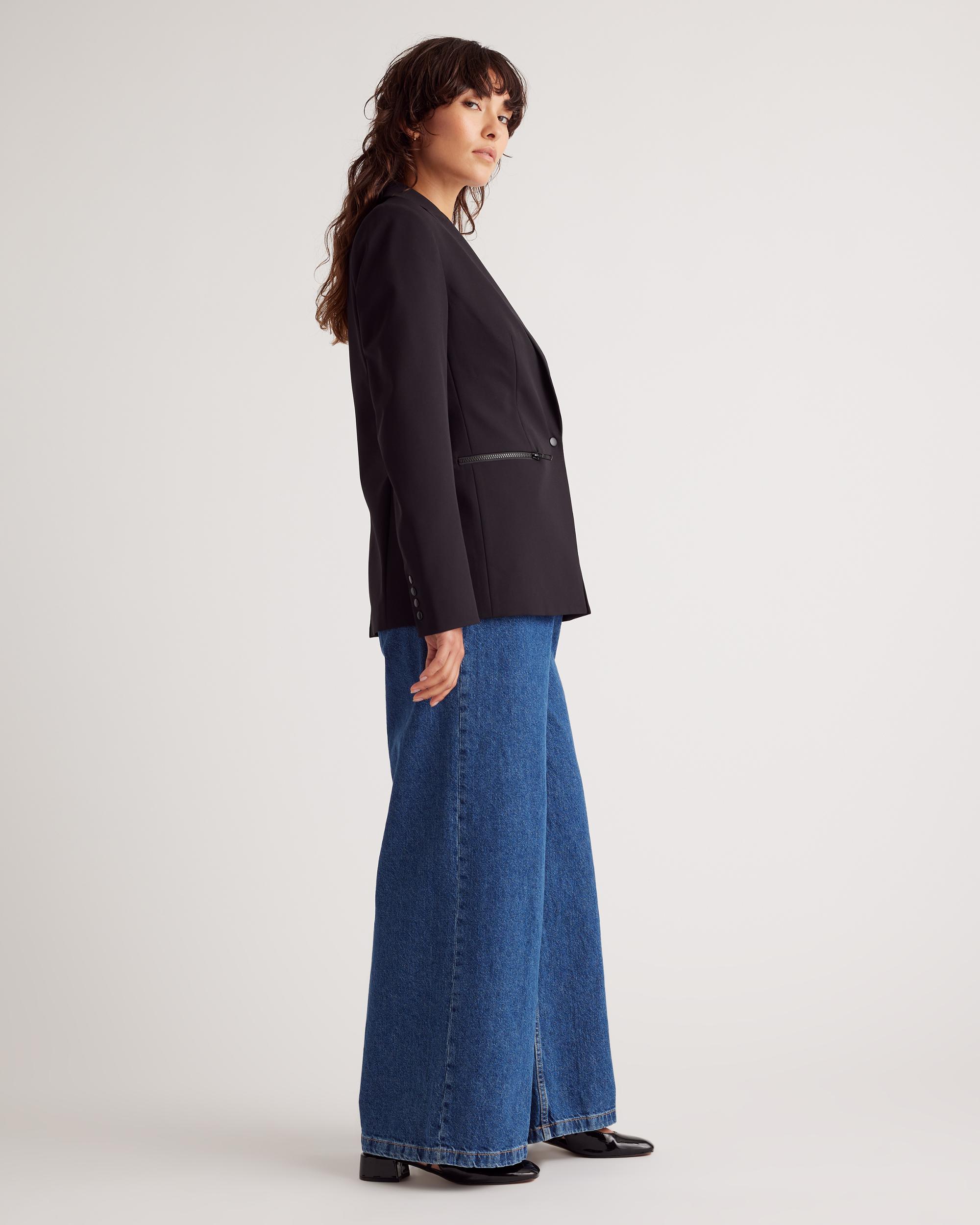 Quince | Women's Scuba Single Breasted Convertible Blazer Nylon Product Image