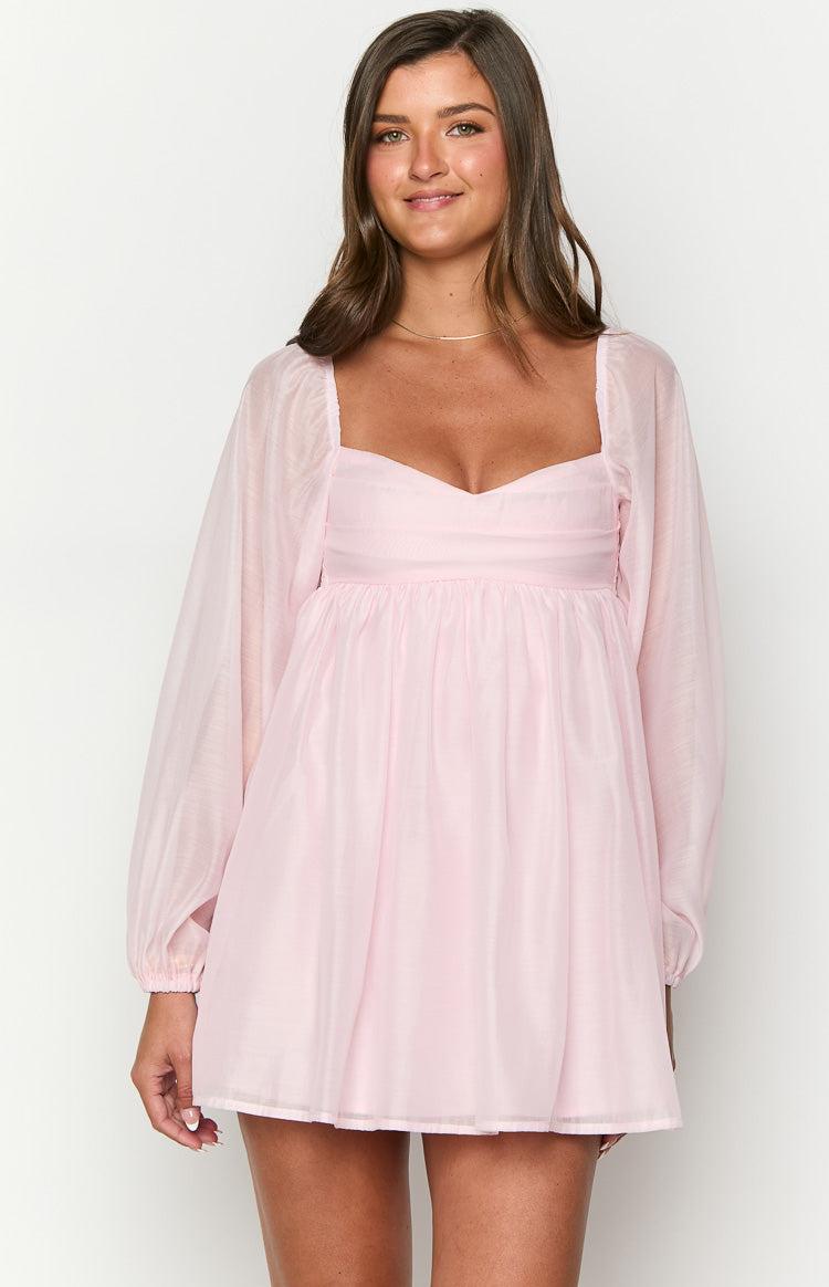 Narla Pink Long Sleeve Mini Dress Baby Product Image