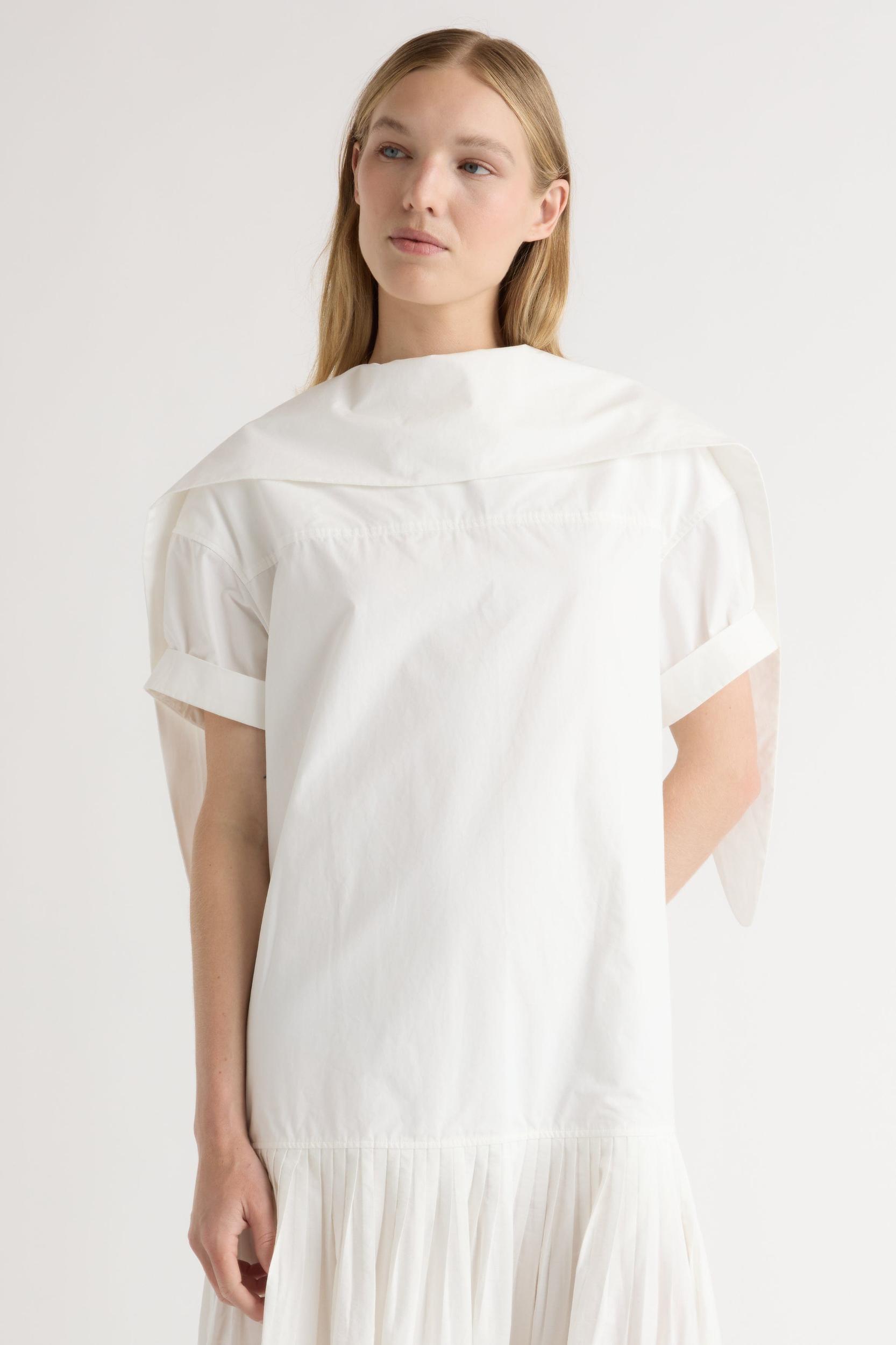 Babba Shirred Scarf-Neck Dress Product Image