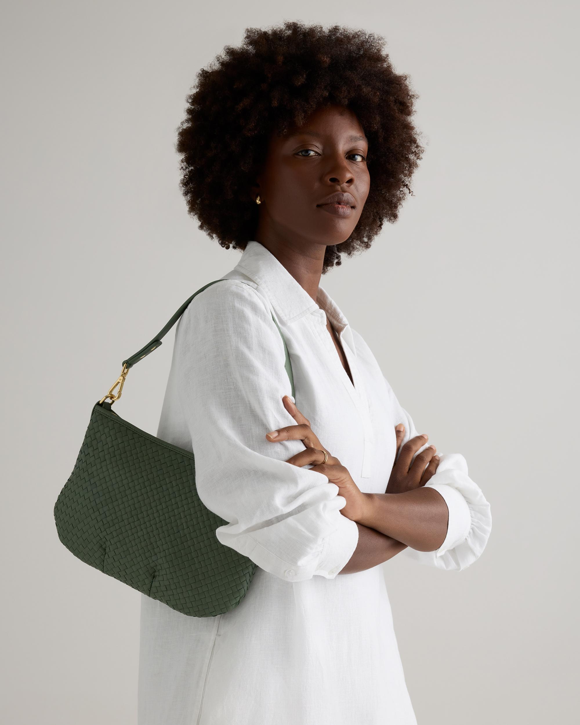 Quince | Women's Italian Handwoven Leather Mini Shoulder Bag Italian Leather Product Image