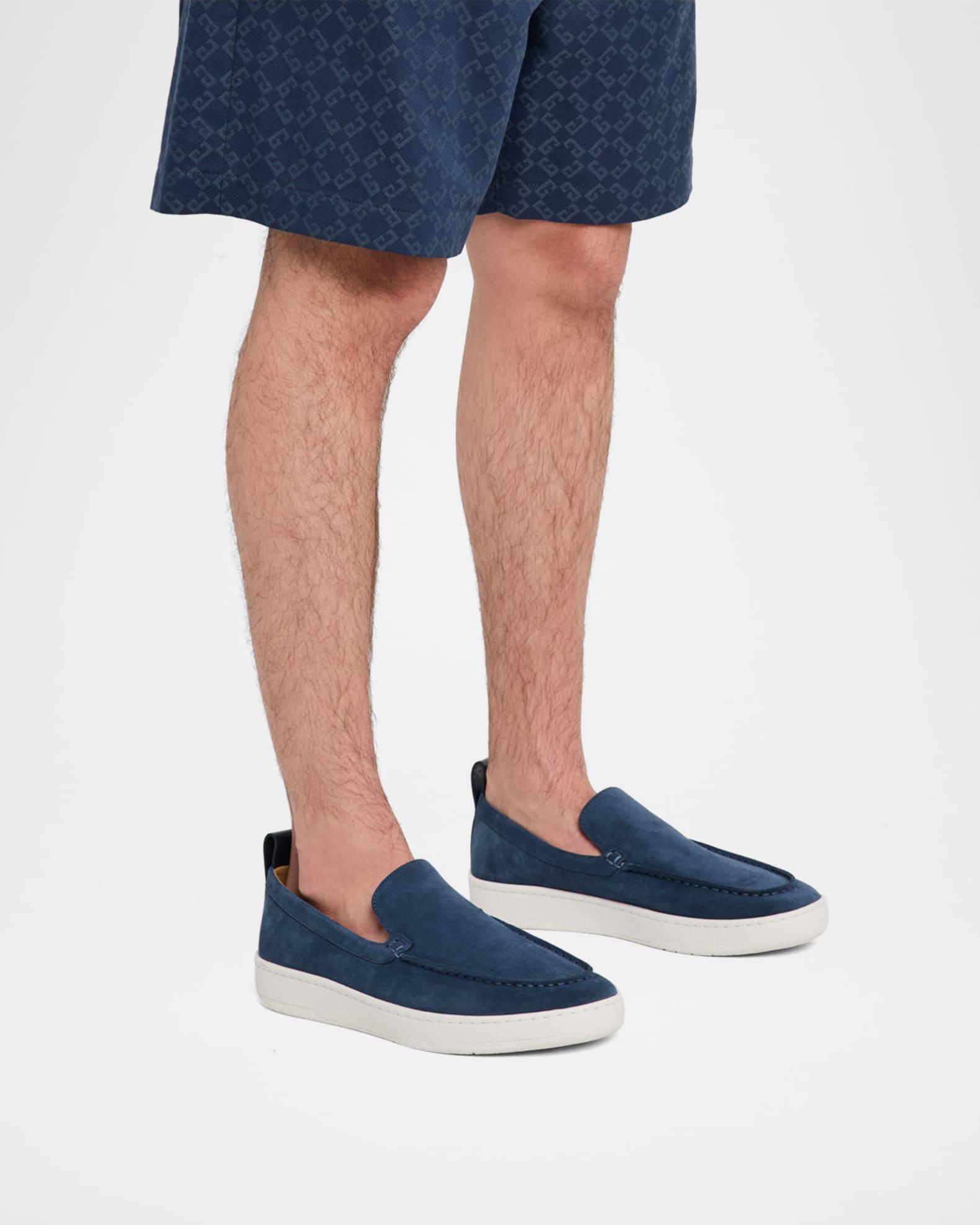 Men's Suede Rubber-Sole Loafers Product Image