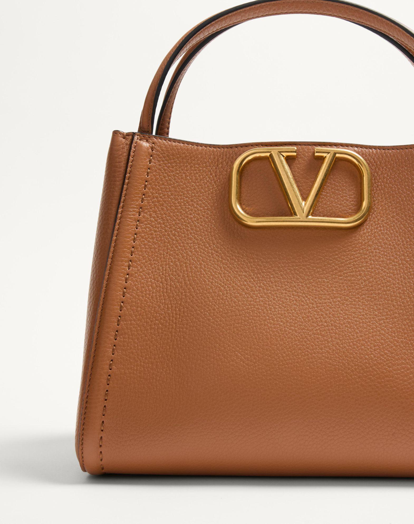 Valentino Garavani Alltime Medium Handbag In Grainy Calfskin Product Image