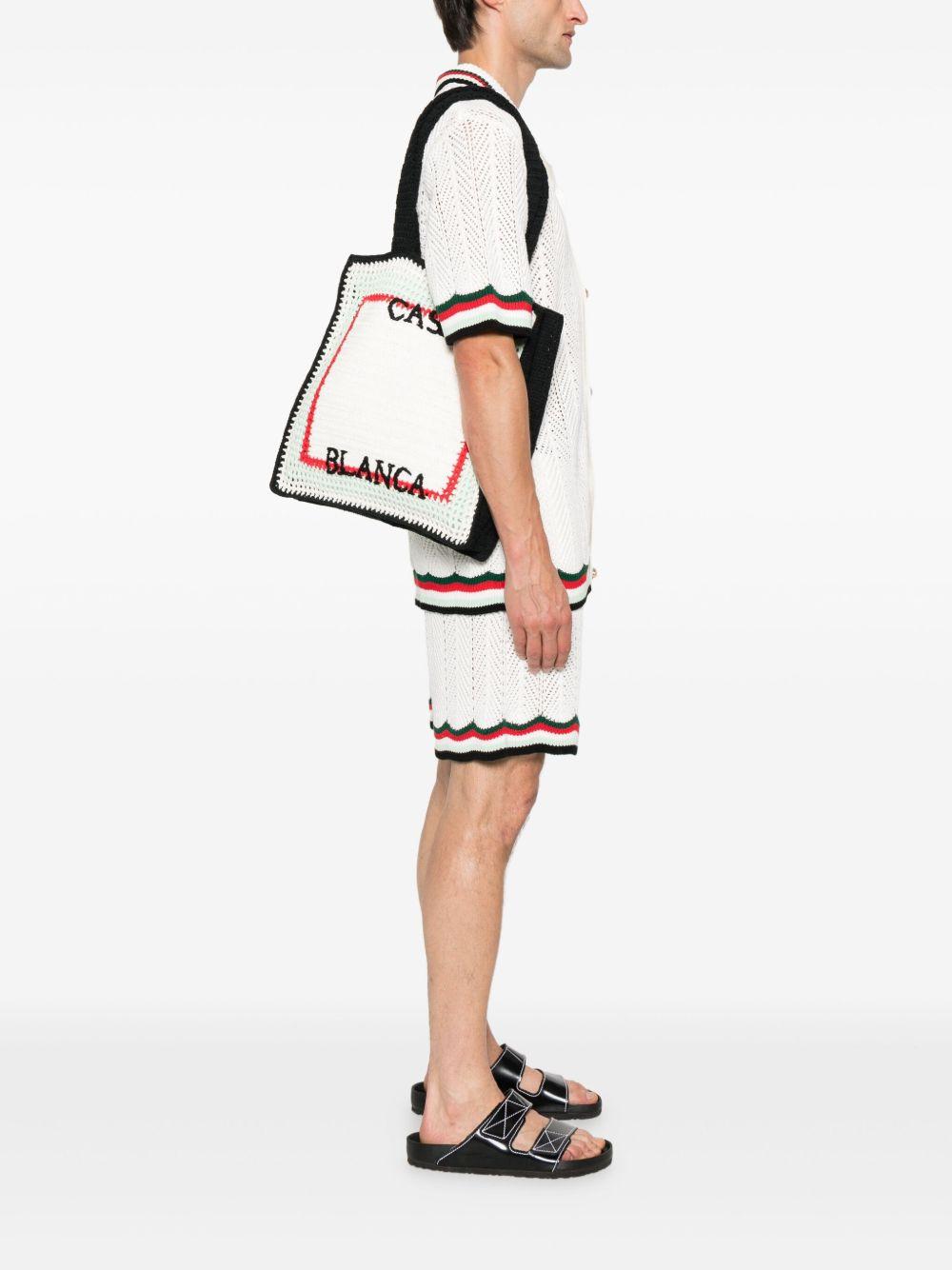 logo-embroidered tote bag Product Image