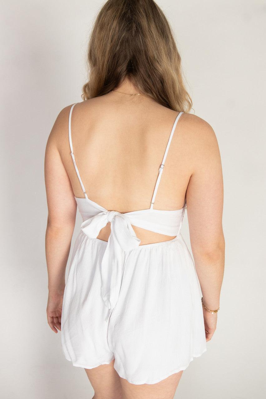 Crochet Lace Top Romper Product Image