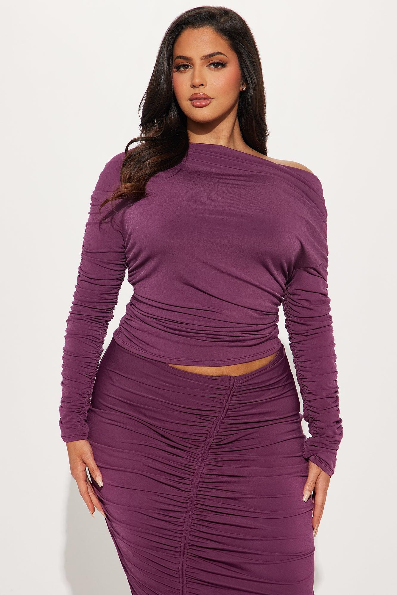 Jax Skirt Set - Plum Product Image