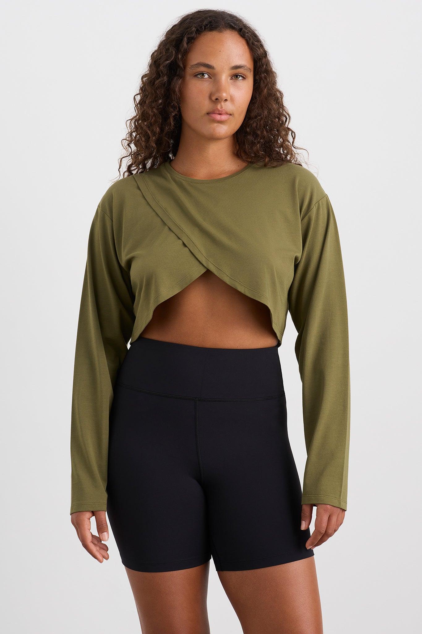 Cropped Crossover Ls Top 440 Product Image