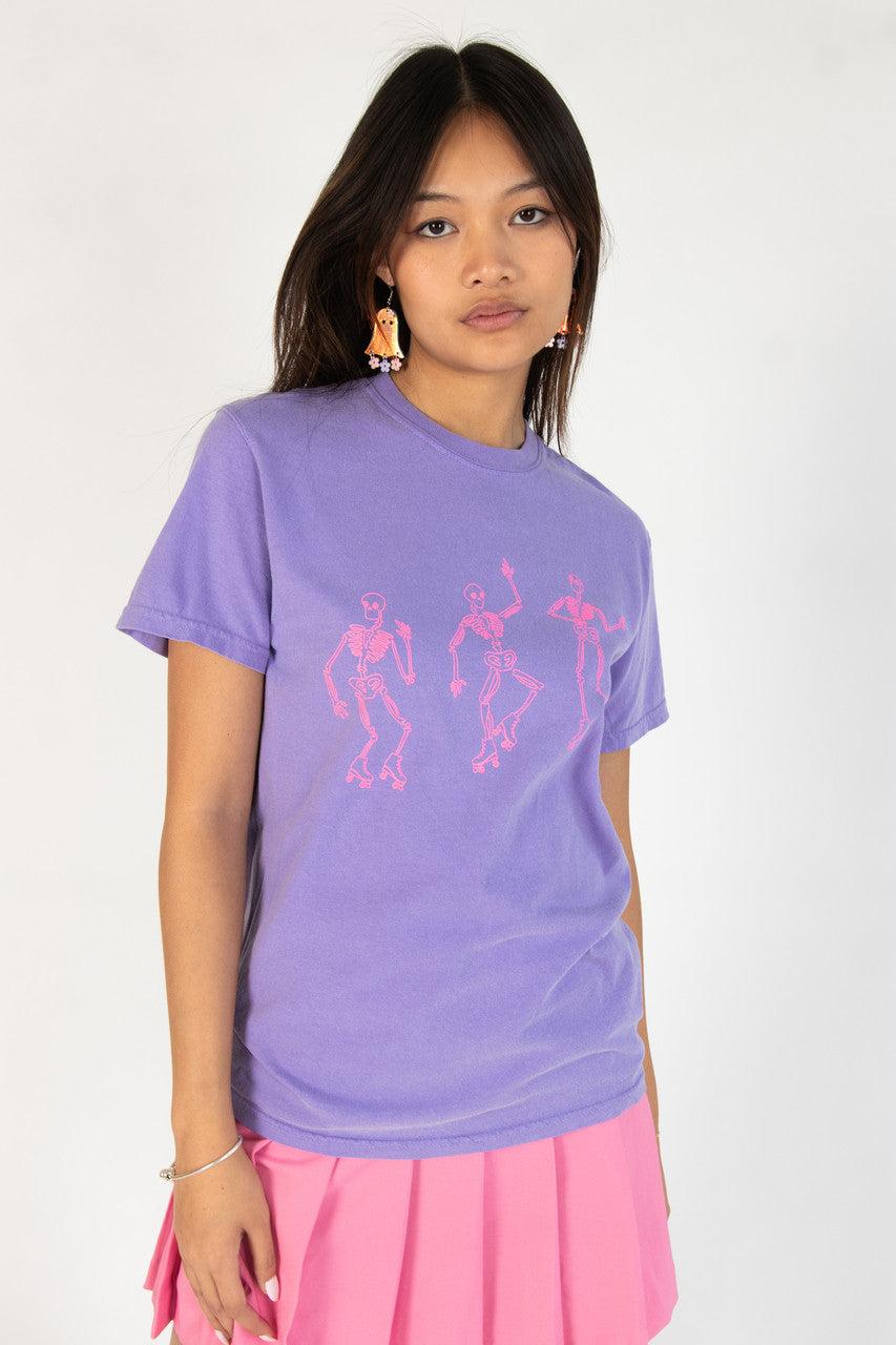 Oversized Roller Skate Skeleton Shirt Product Image