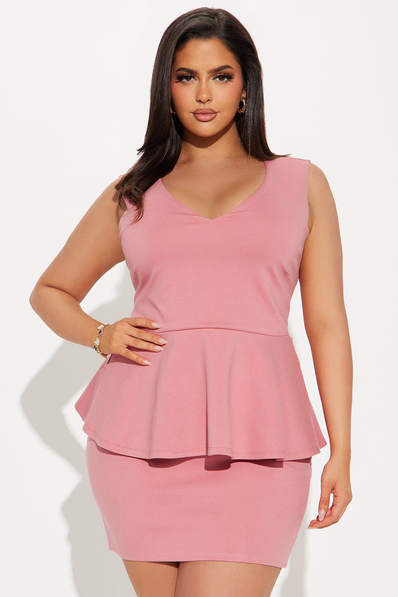 The Julia Ponte Skirt Set - Pink Product Image