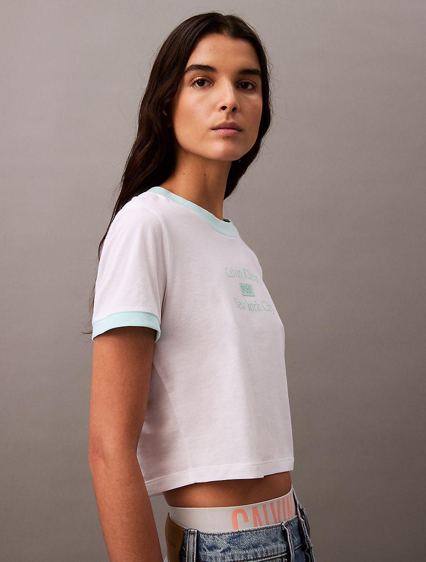 Logo Graphic Cropped Classic T-Shirt Product Image