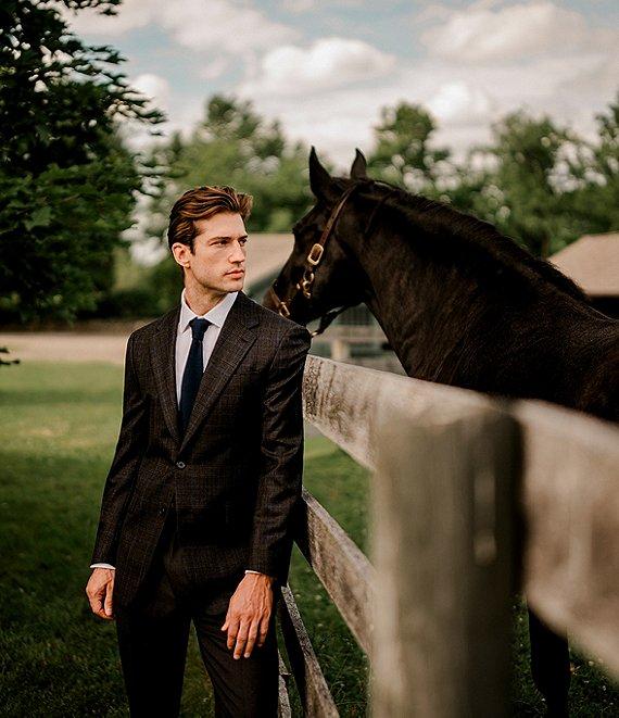 Hickey Freeman Classic Fit Plaid Pattern Sport Coat Product Image