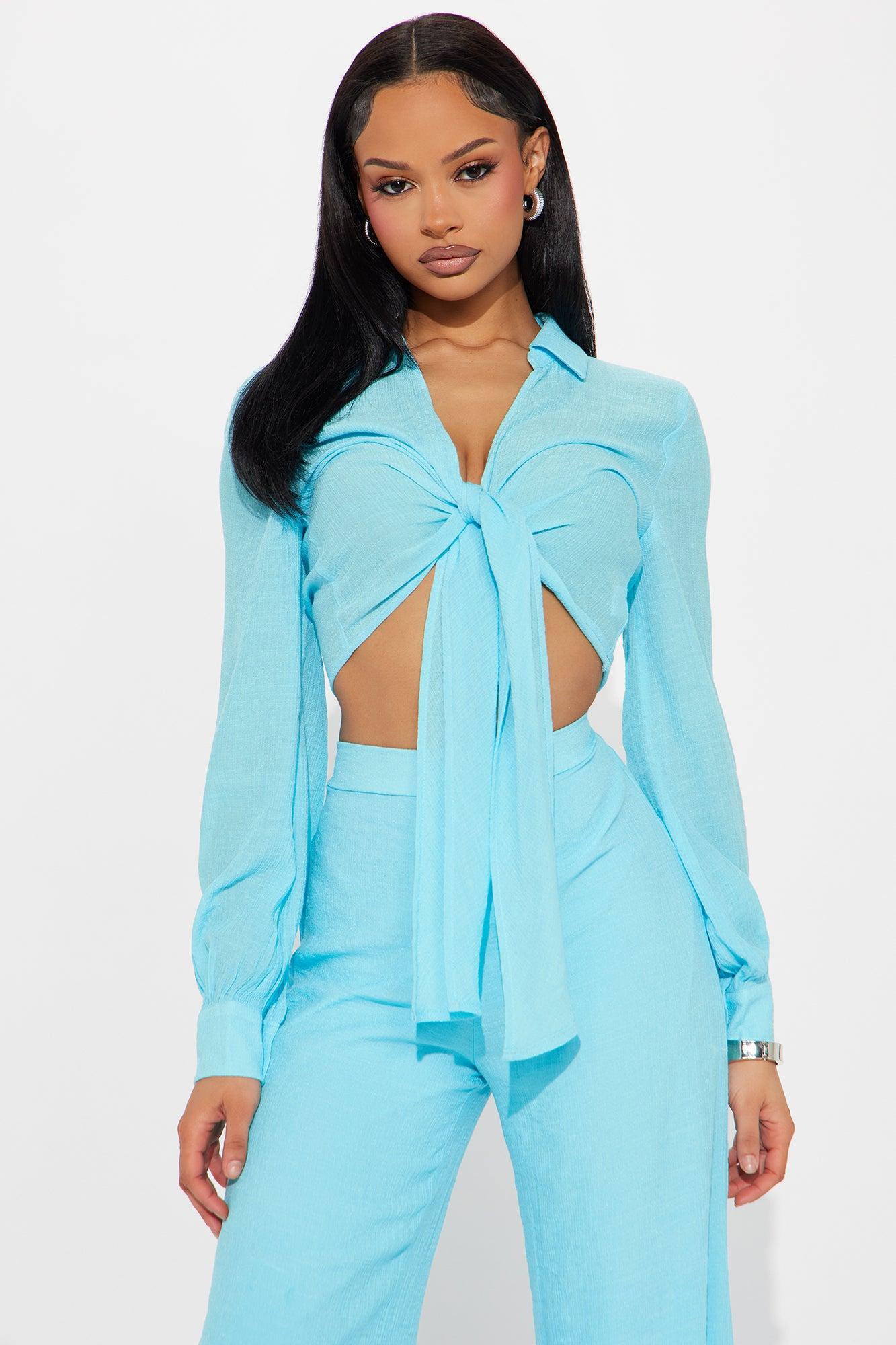 Island Dreaming Pant Set - Aqua Product Image