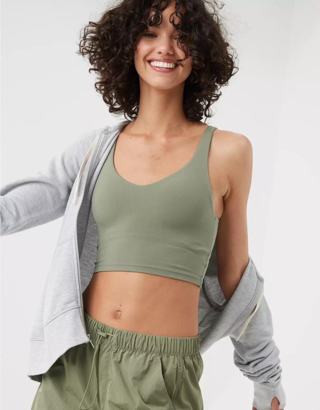 OFFLINE By Aerie Real Me Low Key Longline Sports Bra Product Image