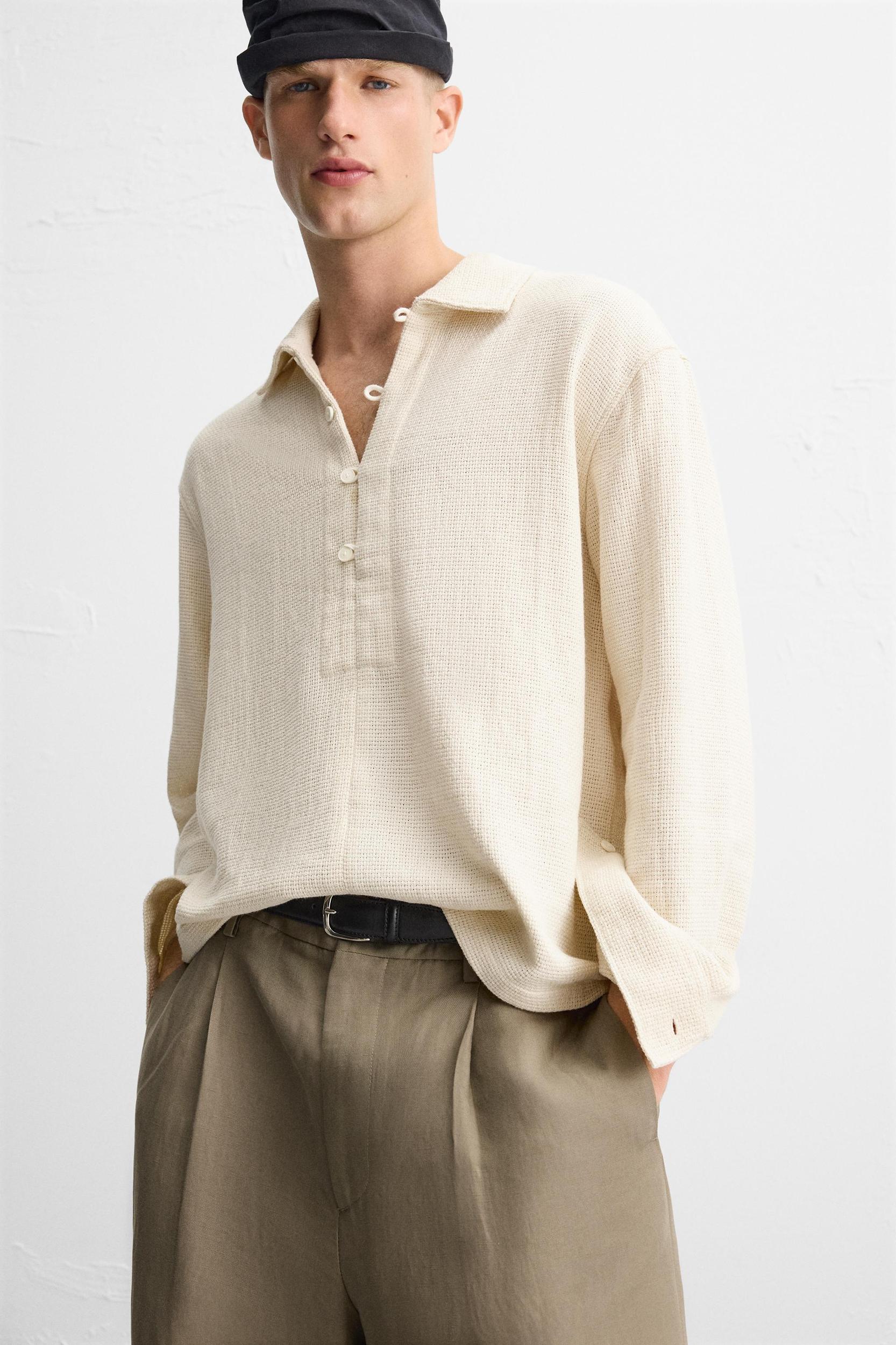 TEXTURED POLO SHIRT Product Image