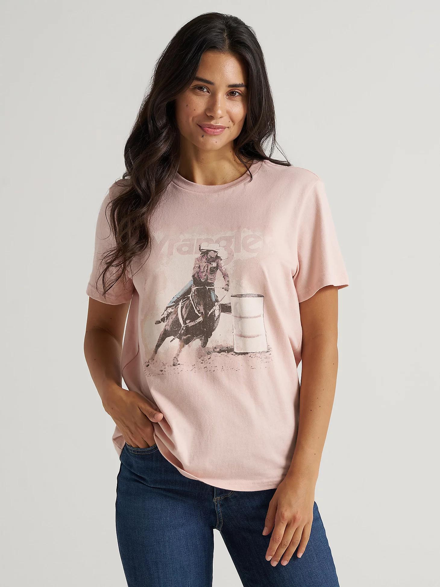 Women's Barrel Racer Tee in Peach Whip Product Image