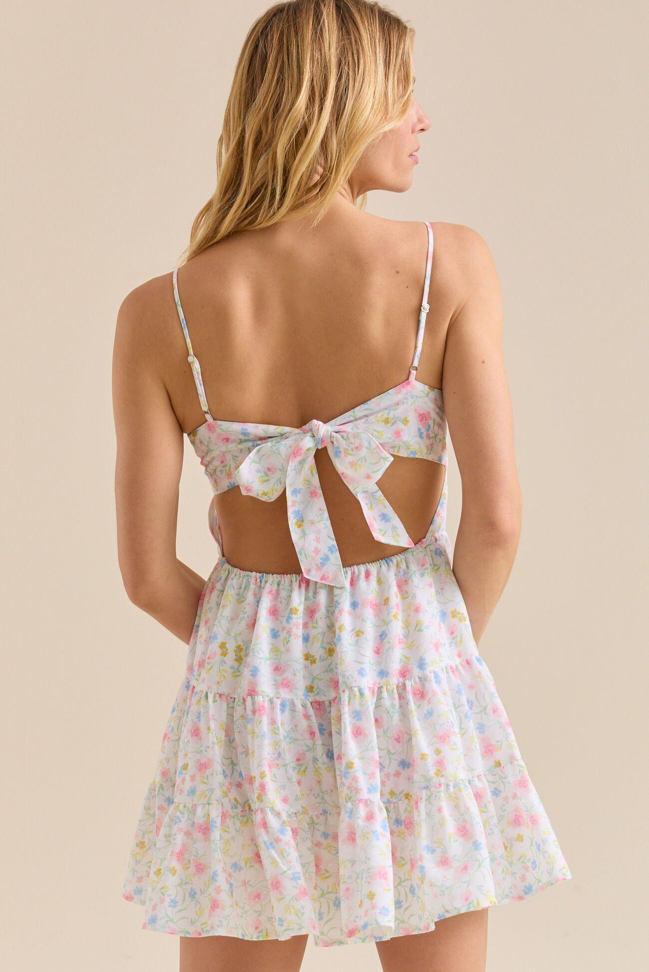 Eliza Floral Mini Dress Product Image