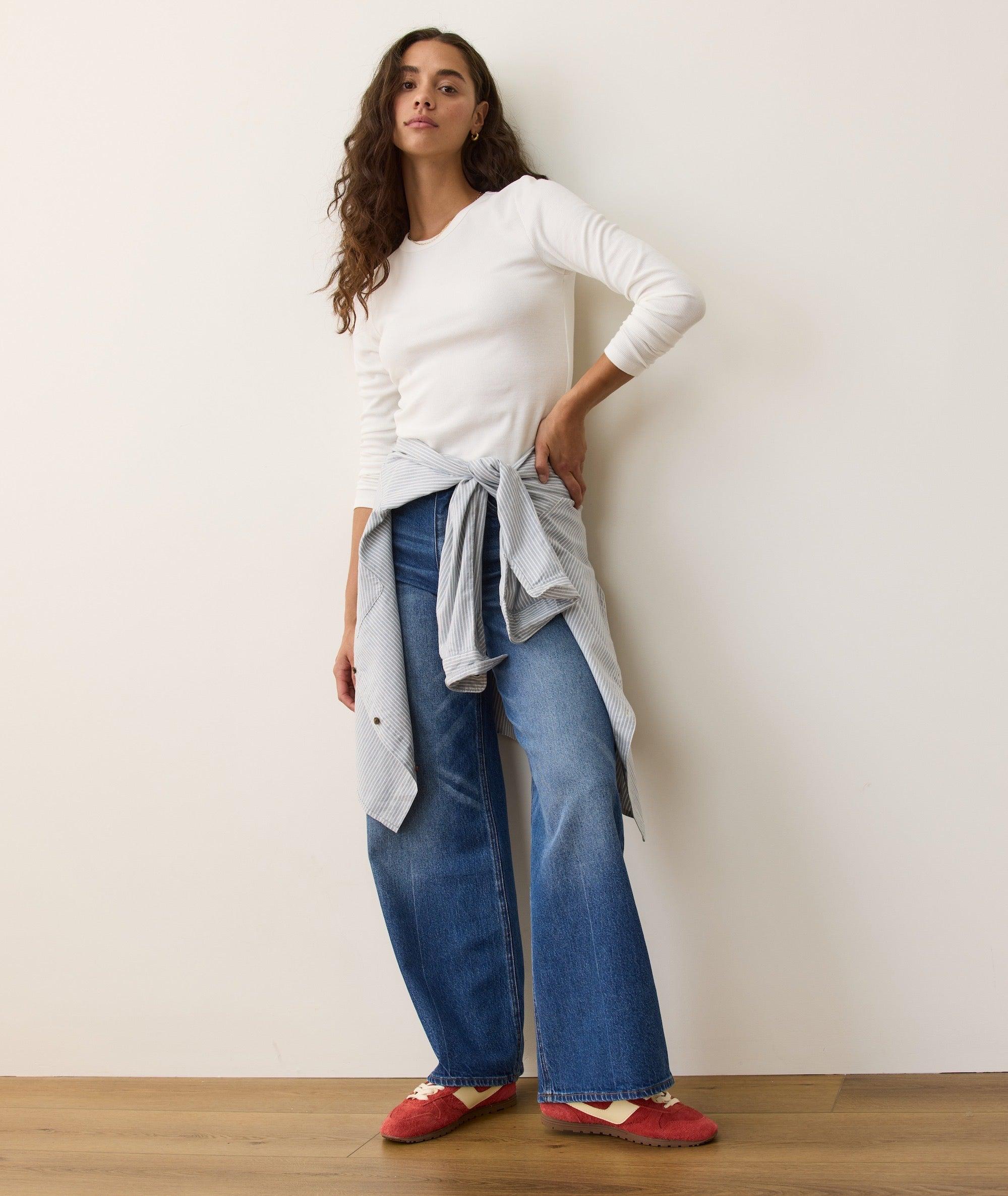 Lexi Rib Sun-In Longsleeve Crew Tee Product Image