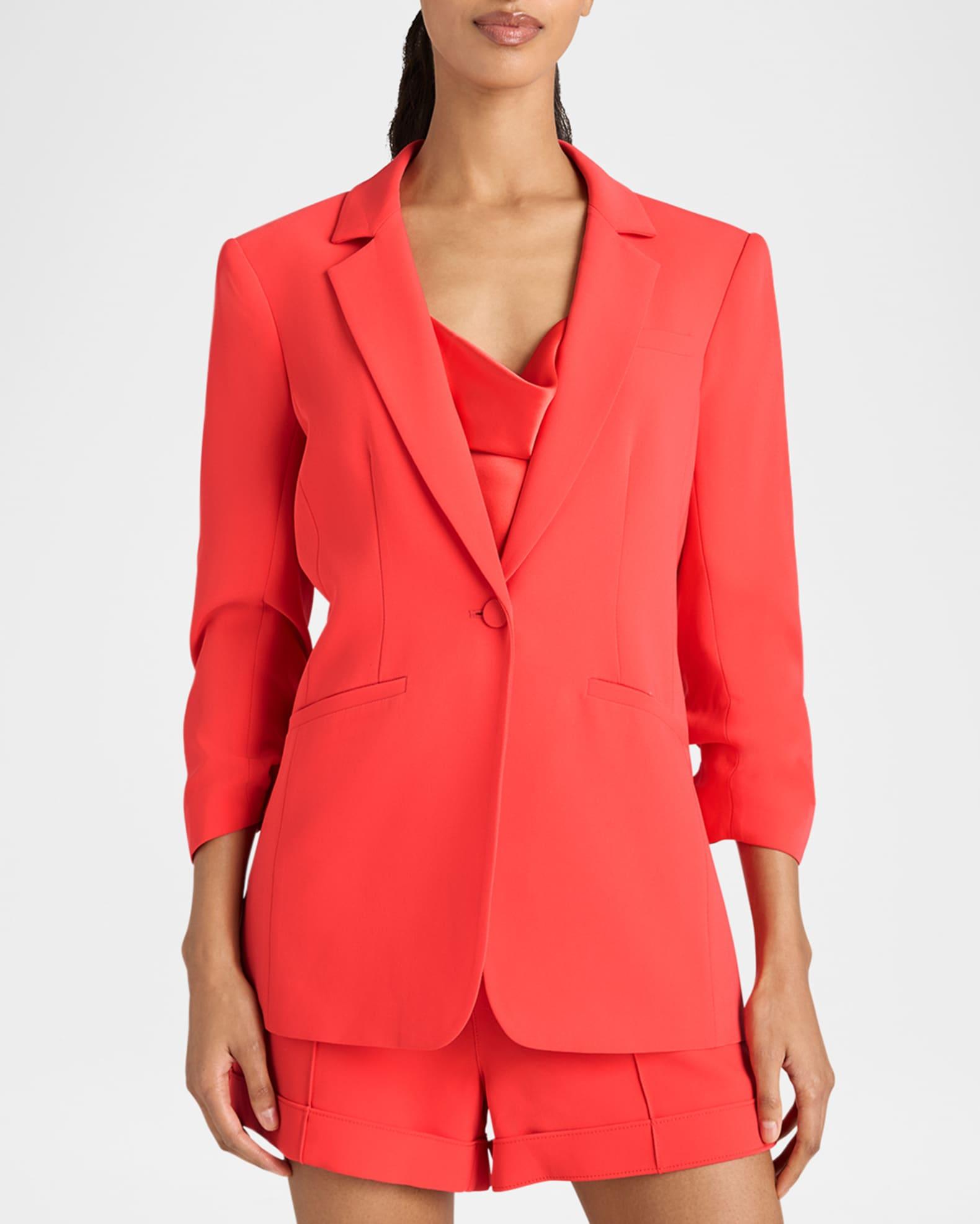 Khloe Crepe 3/4-Sleeve Blazer Product Image