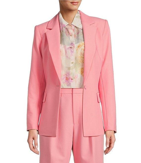 Antonio Melani Lindell Twill Notch Lapel Long Sleeve Blazer Product Image