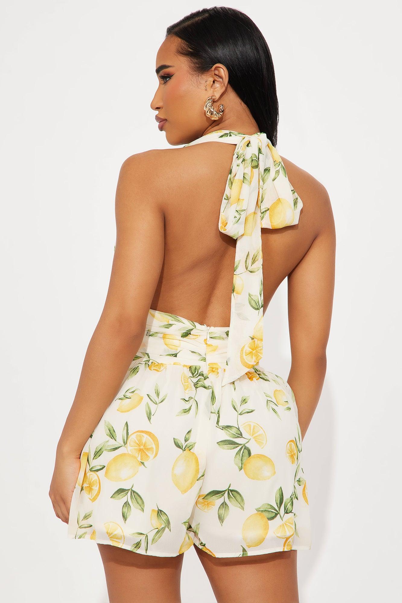 Positano Dreams Romper - Yellow/combo Product Image