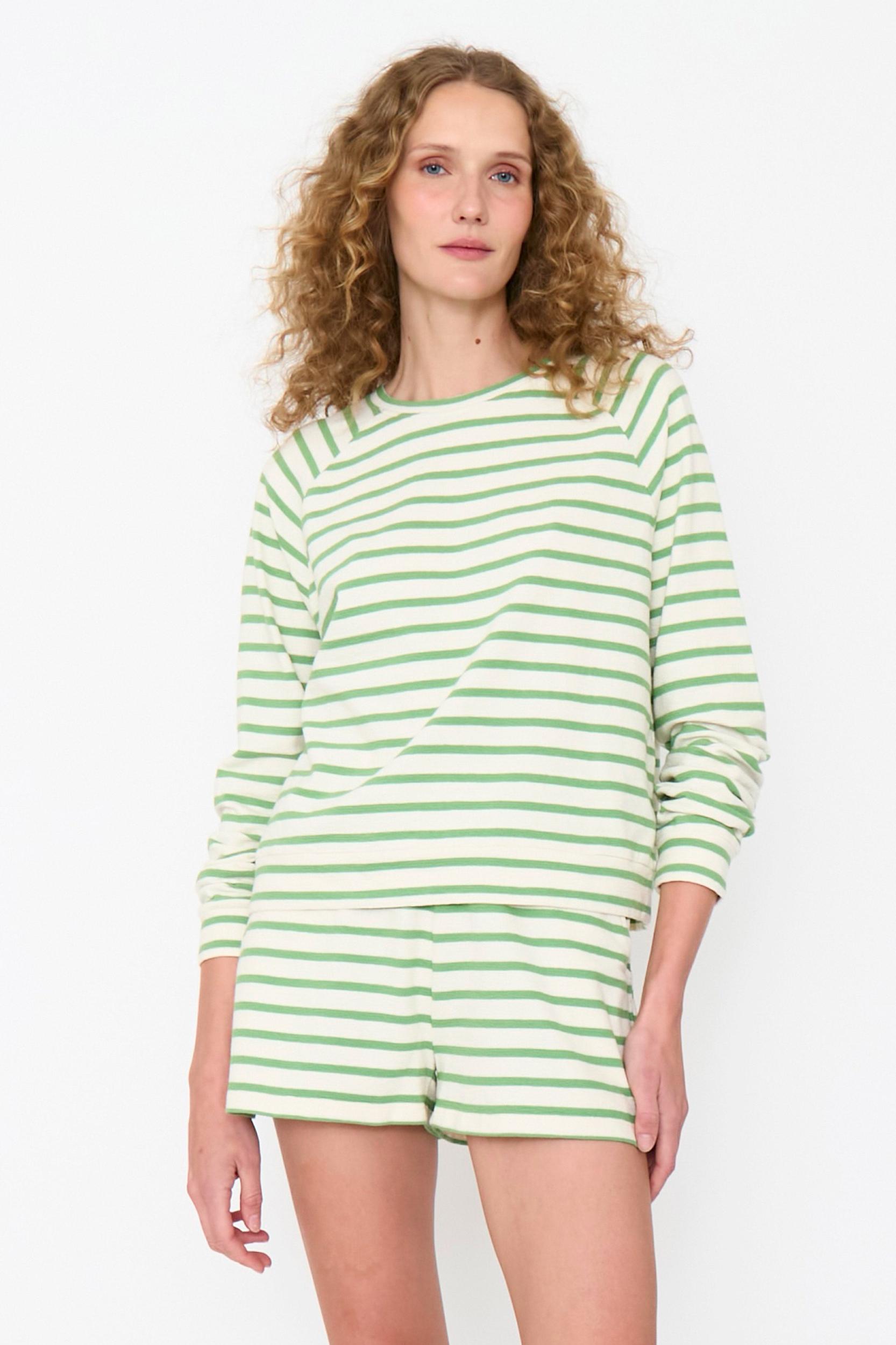 The Eco Cotton Franny - Cream/Avocado Female Product Image