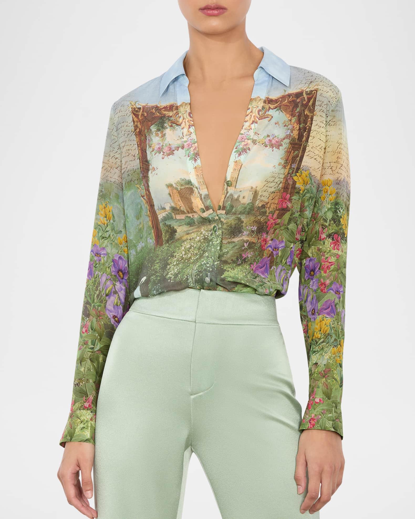 Dusk to Dawn Eloise Button-Front Blouse Product Image
