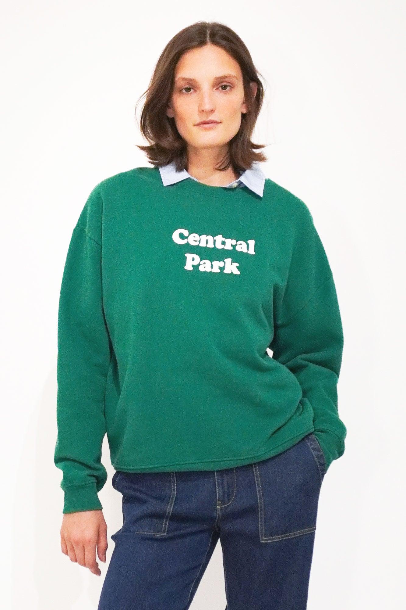 The Oversized Central Park Sweatshirt - Kelly Green Product Image
