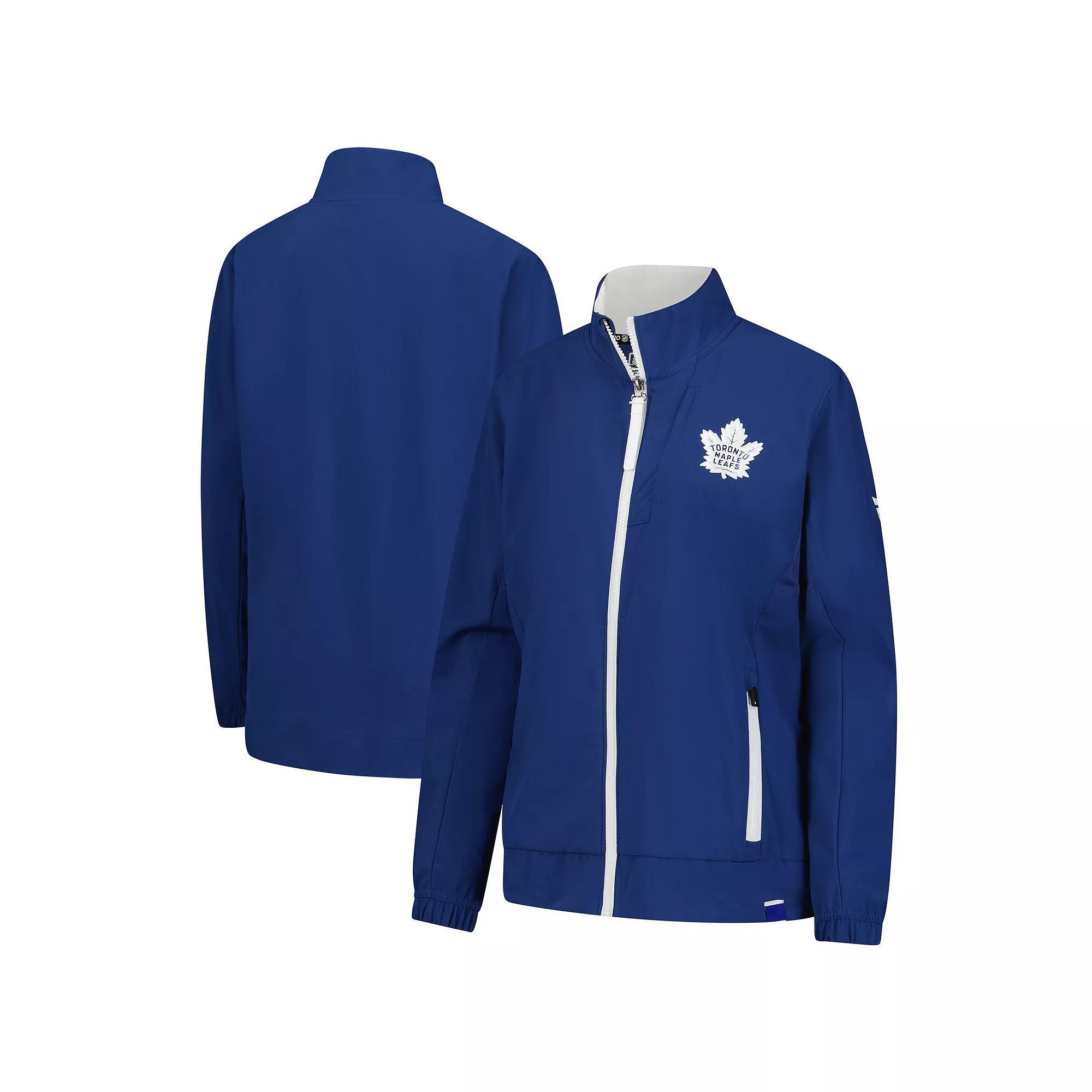 Women's Fanatics Blue Toronto Maple Leafs Authentic Pro Rink Coaches Full-Zip Jacket,  Product Image